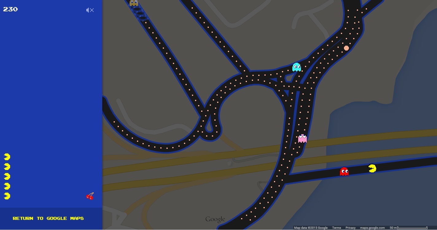 Agora é possível jogar Pac Man dentro do Google Maps