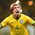 David Luiz ficou irritado com o problema que está afetando seu cabelo